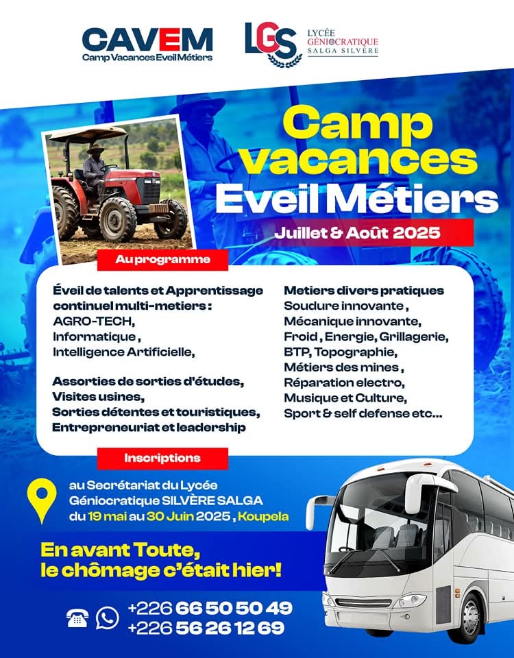 Camps vacances Eveil Métiers